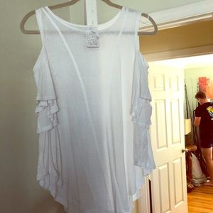NWT Free People Open Shoulder Top